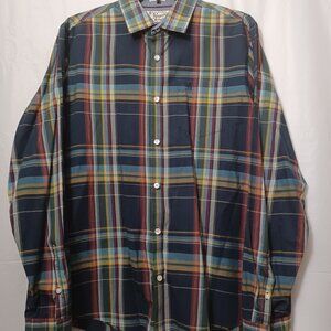 ORIGINAL PENGUIN HERITAGE SLIM FIT LONG SLEEVE PLAID BUTTON UP SHIRT